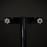 Jet Black Daisy Studs