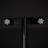 pink daisy studs