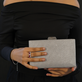 Silver Whisper Clutch