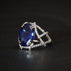 Blue Cocktail Ring