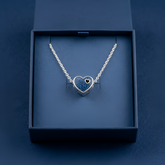 Blue Enamel Heart