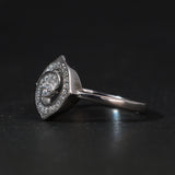 Square Cluster Spiral Ring