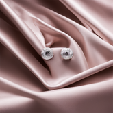 The Silver Moon Stud Earrings