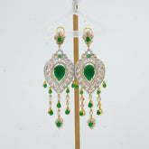 The Dangling Emeralds Drop Earrings