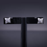 Radiant Baguette Flower Earrings