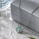 Teal Tree of Life Necklace
