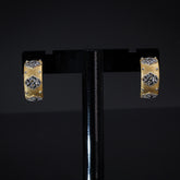 Luxurious Pave-Set Gold Earring