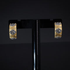 Luxurious Pave-Set Gold Earring