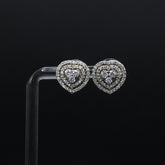 The Enveloped Heart Stud Earrings