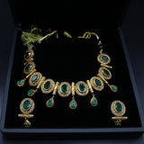 The Emerald Drop Mala Necklace Set