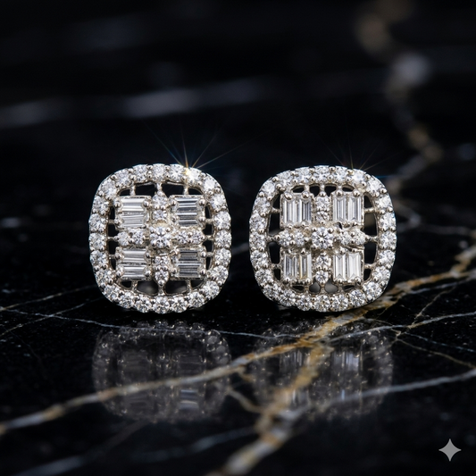 Moonlit Marquise Studs