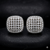 Cushion Cluster Studs