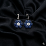 Midnight Petal Dangles