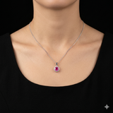 Pink Sunburst Pendant
