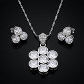 Icy Geometric Flower Trio