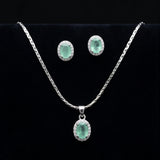 Emerald Cut Pastel Halo Trio