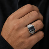 Classic Black Square Ring