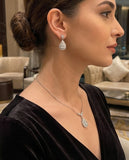 Teardrop Halo Pendant