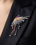 Phoenix bird brooch