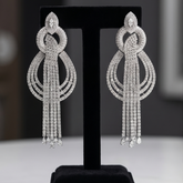 Silver Cascade Dangles