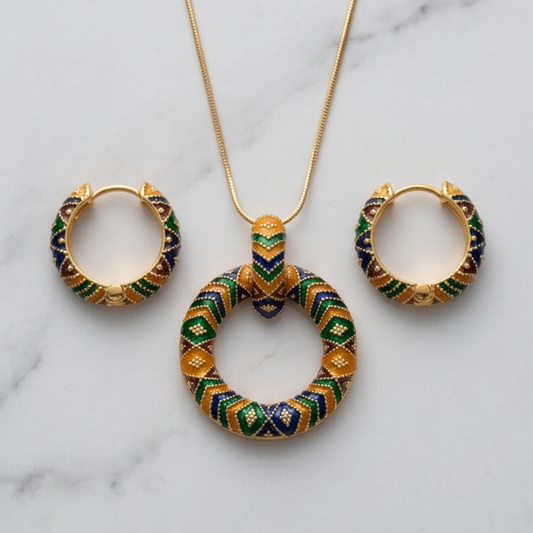 The Mosaic Meena Ring Set