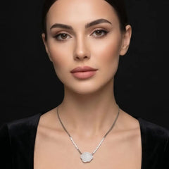 Silver Petal Drop
