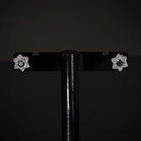 Jet Black Daisy Studs