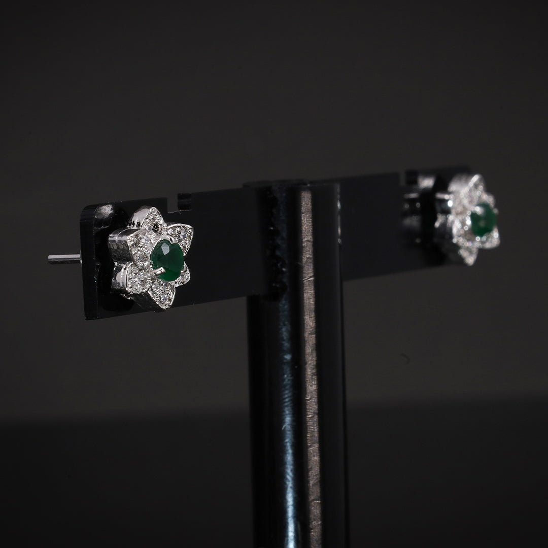 green daisy studs