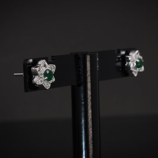 green daisy studs