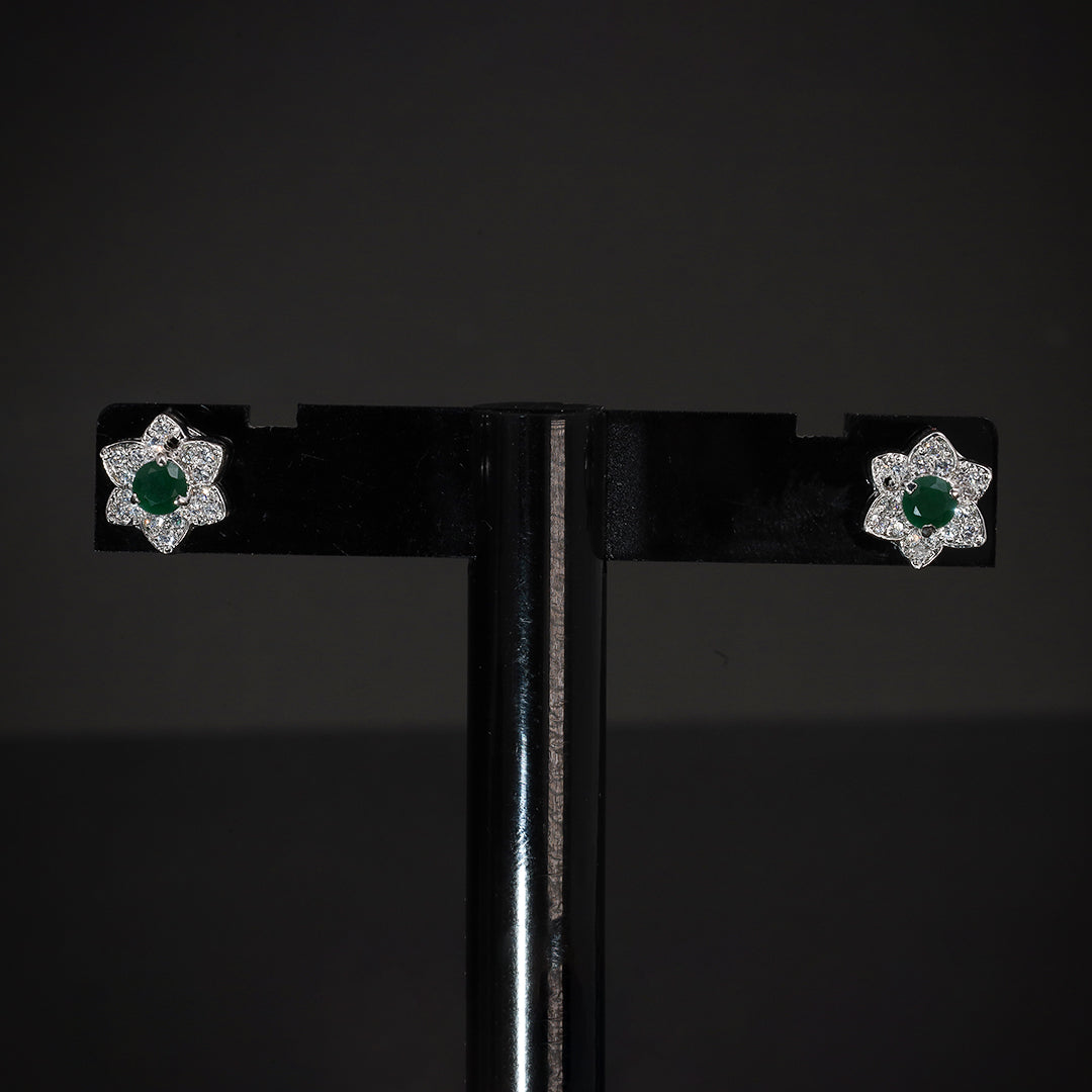 green daisy studs