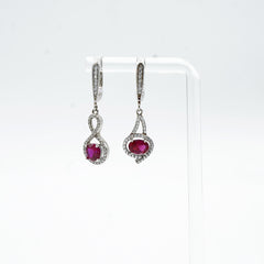 The Ravishing Ruby Drop Earrings