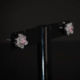 pink daisy studs