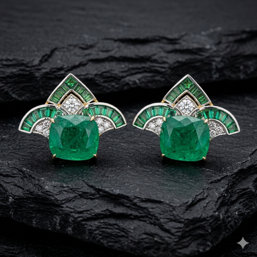 Imperial Verdant Pagoda Earrings