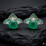 Imperial Verdant Pagoda Earrings