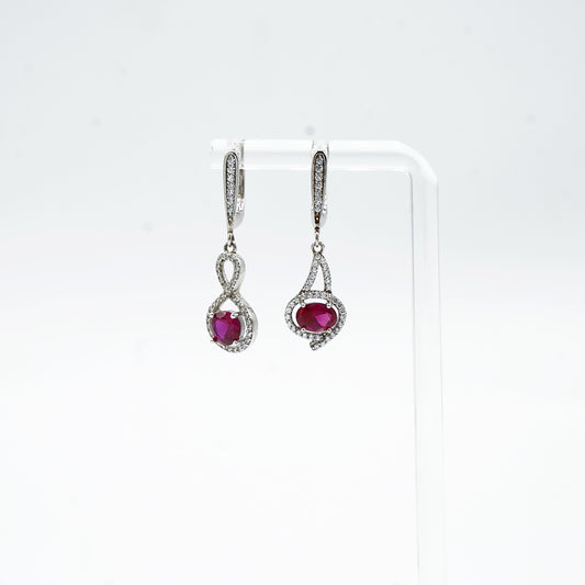 The Ravishing Ruby Drop Earrings