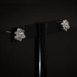 silver daisy studs