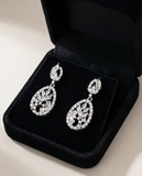 Silver Floral Drops