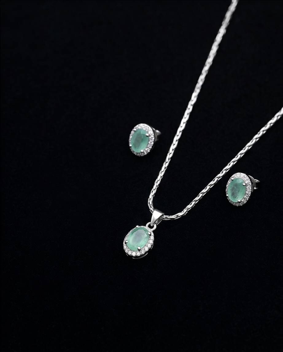 Emerald Cut Pastel Halo Trio