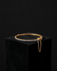 Blue Stone Single Line Bangle