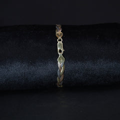 Tri-Color Gold Plait Bracelet