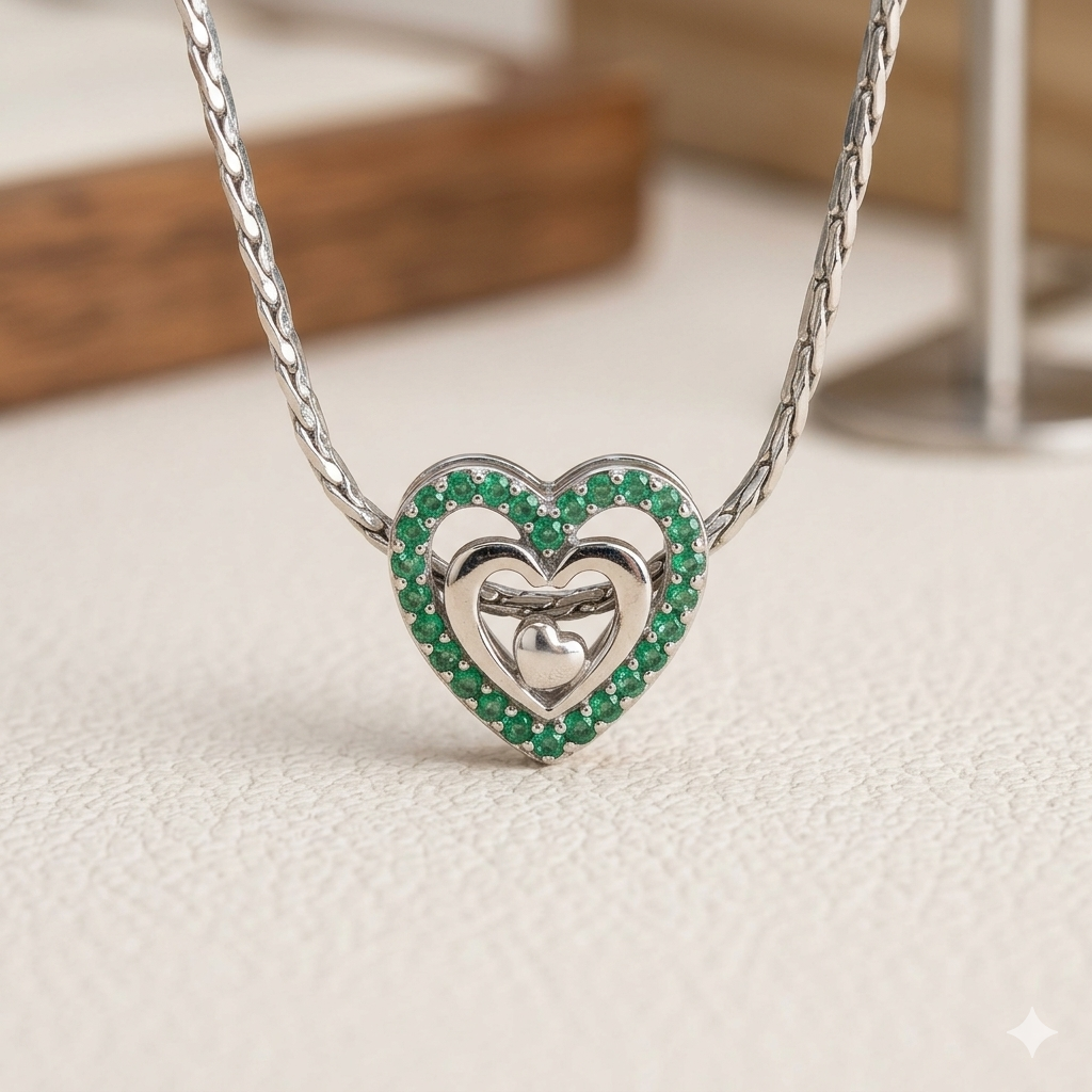 Silver Aura Heart