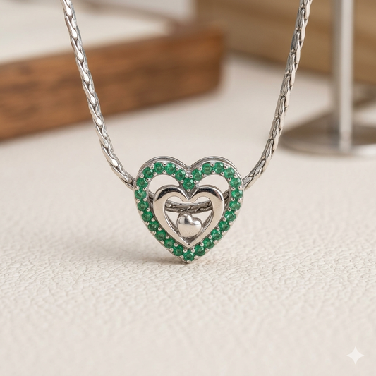 Silver Aura Heart