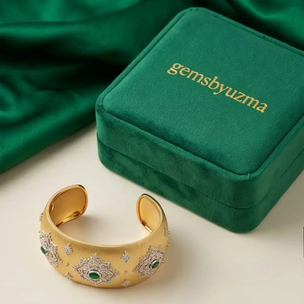 The Veridian Bloom Cuff