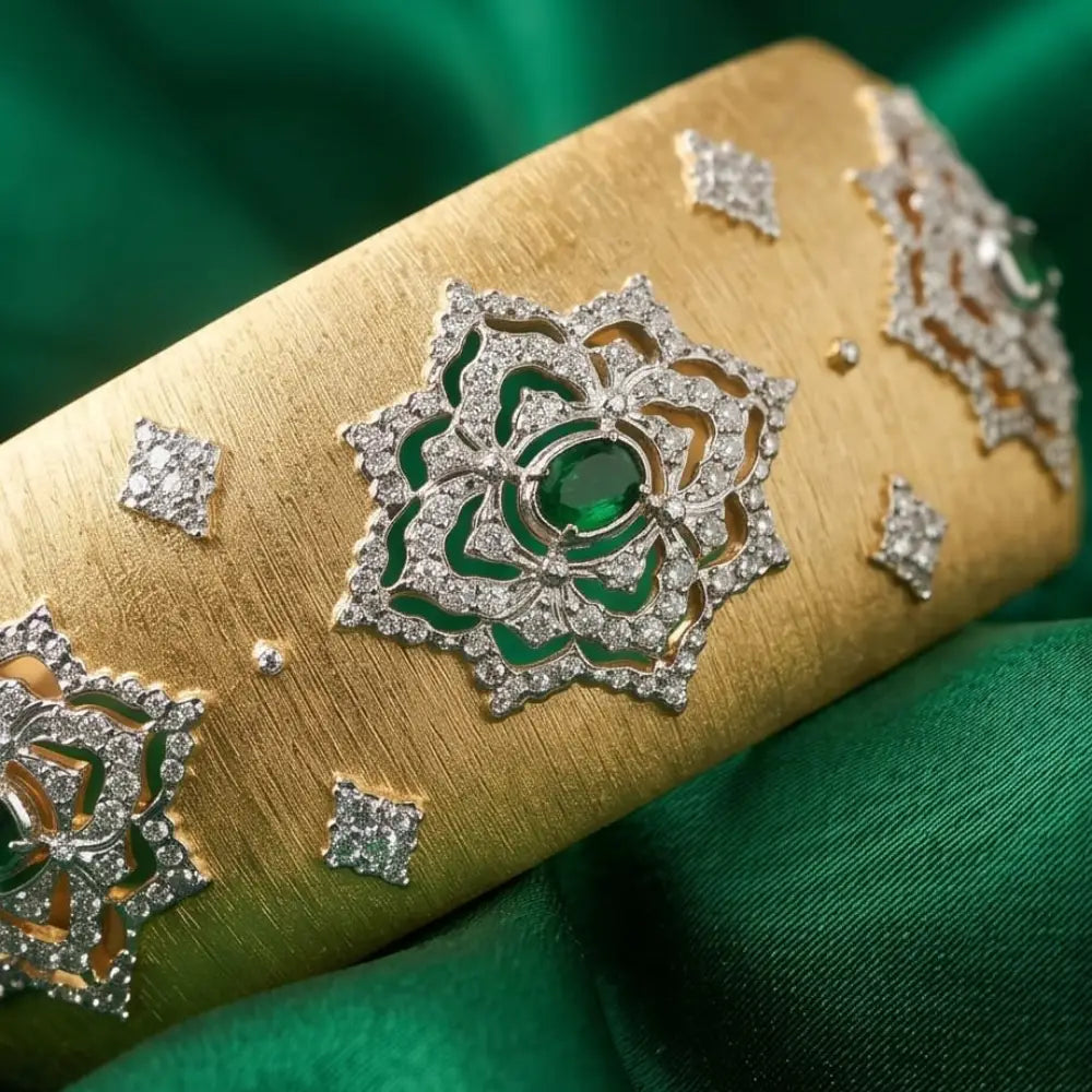 The Veridian Bloom Cuff