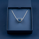 Blue Enamel Heart