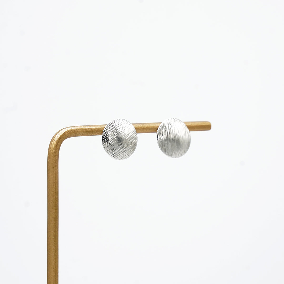 The Silver Moon Stud Earrings