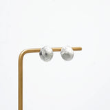 The Silver Moon Stud Earrings