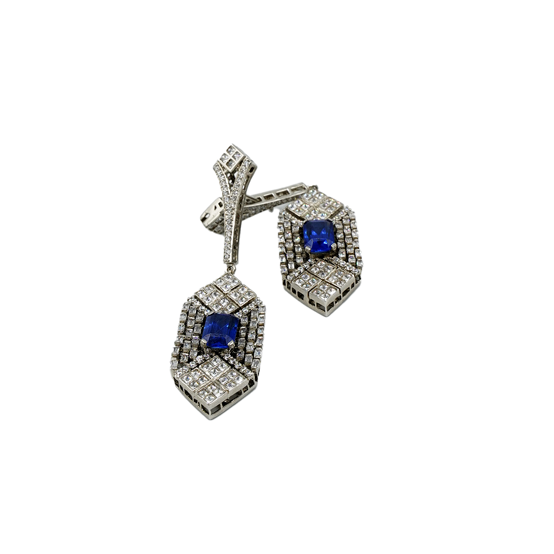 The Queen Sapphire Drop Earrings