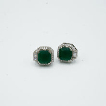 The Emerald Sparkle Stud Earrings