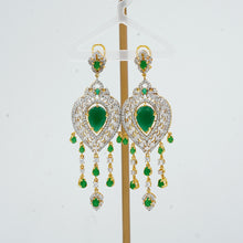 The Dangling Emeralds Drop Earrings